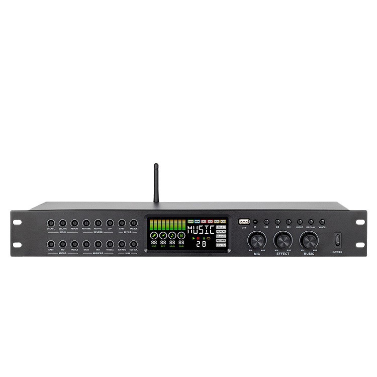 Procesador de Efectos y Reverberación Preamplificado KTS-1 Anti-Acoplamiento para Karaoke y Escenarios