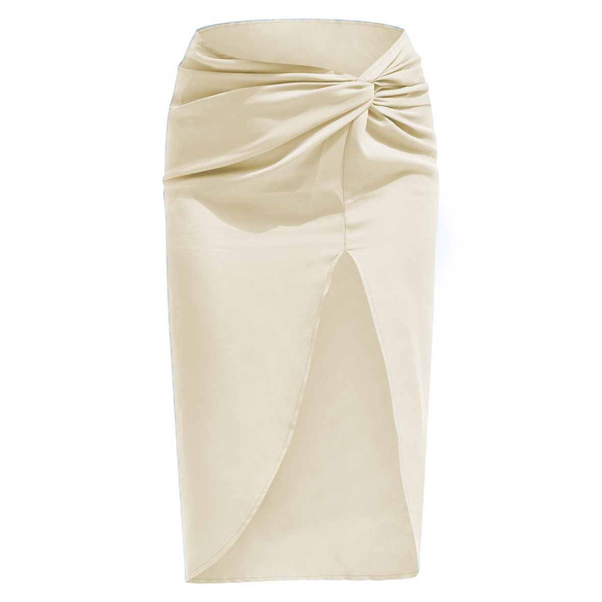 High Waist French Twist Irregular Asymmetric Skirt - Skirts - Uniqistic.com
