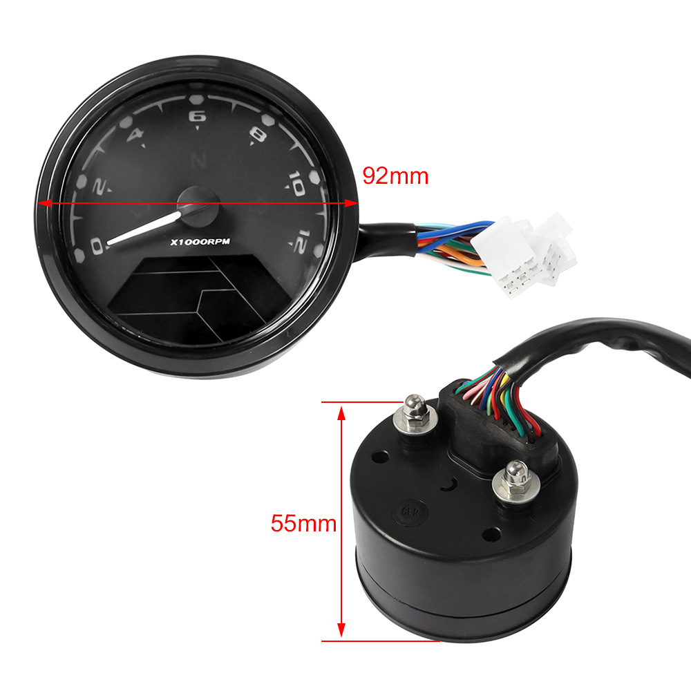Motorcycle Modified Instrument Retro Modified Instrument Odometer Lcd Instrument/New Instrument Assembly