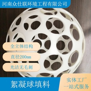 Abs Flocculus Ball Micro-Turbo Flocculus Coagulant Porous Reactive Flocculation Ball - Sedimentation Pool Flocculus Coagulant Zhongshilian