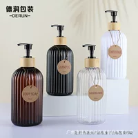 Спот 500ml Мойка пластиковая утолщение бутылка отель ванной шампунь гель для волос кондиционер упаковочная пластиковая бутылка