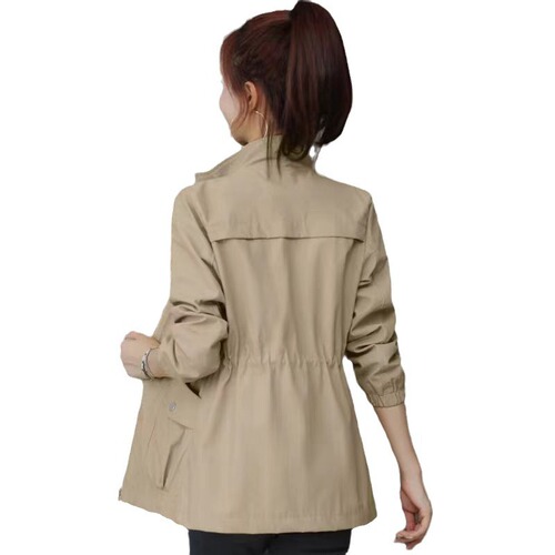 Spring and Autumn Season New Women's Coat for Petite Women, Women's Collar Double-Layer Slimming Fashion Cardigan Top