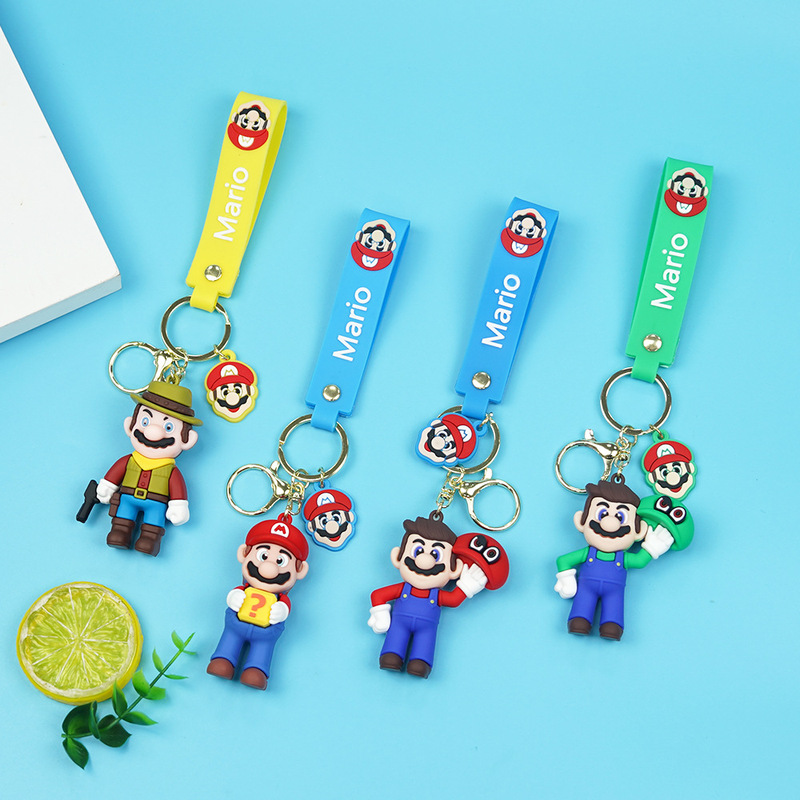 Cross-Border New Product Cute Keychain Pendant Creative Cartoon Cute Doll Car Key Chain Pendant Gift Wholesale