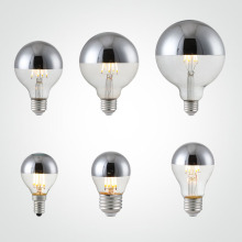 LED半电镀无影灯泡G45球泡4W龙珠泡E14螺旋口台灯E27魔豆吊灯光源