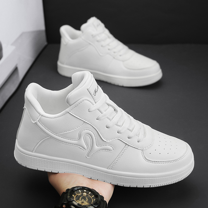 Zapatos de los hombres de invierno juventud deportes ocio altura aumento de la altura ZAPATOS DE LA JUNTA estudiantes de secundaria de cuero tamaño impermeable 45 caminar moda Zapatos