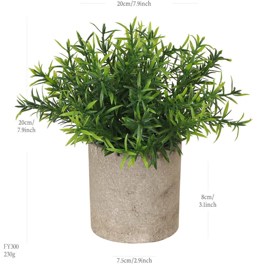 240 tipos de combinaciones de bonsáis de pulpa cilíndrica de plantas verdes artificiales, adornos pequeños de escritorio transfronterizos, macetas de plantas artificiales. image 216