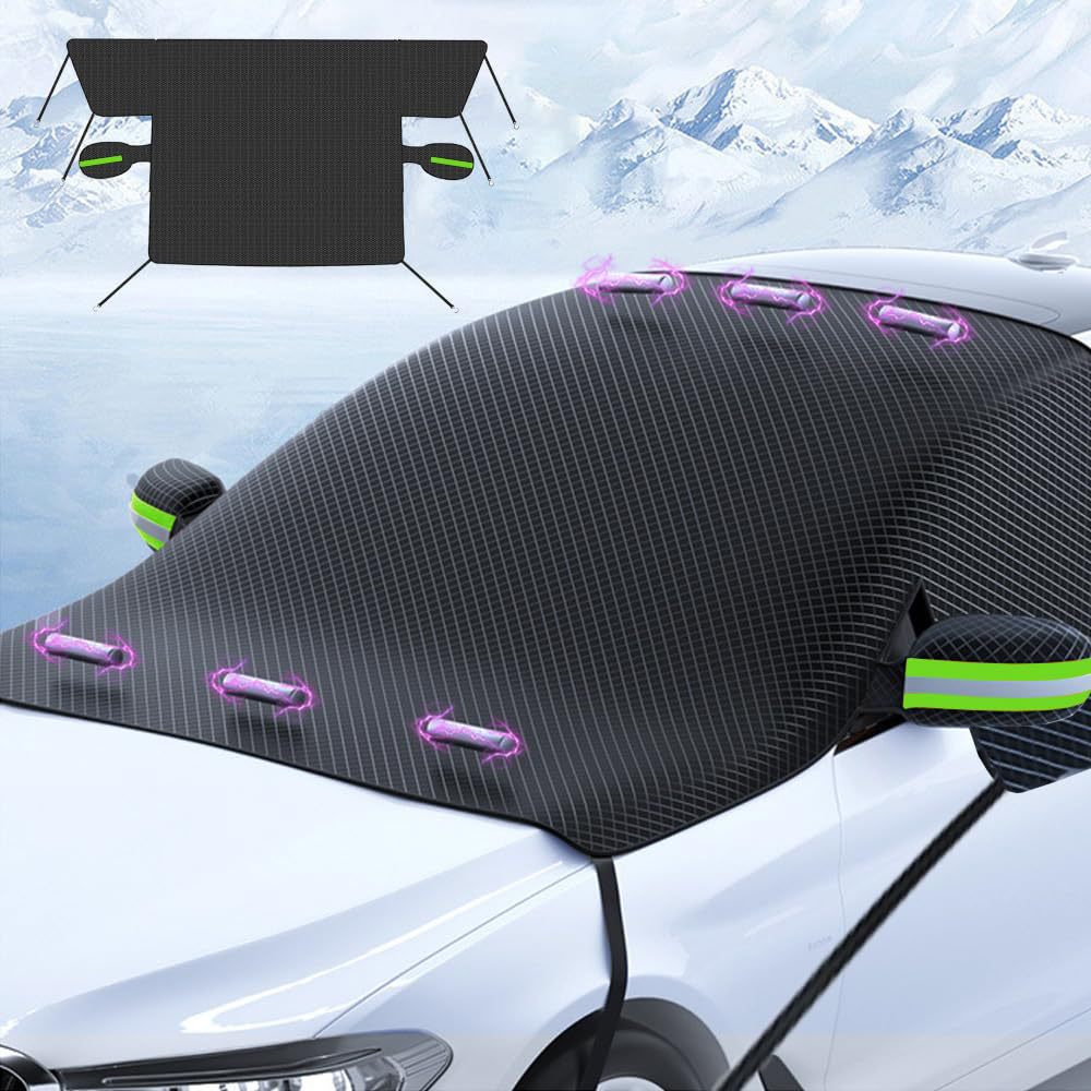 Produces Car Snow Cover, Front Windshield, Anti-Freeze Cover, Windshield, Anti-Frost and Snow Cover, Thickened Winter Windshield Cover, Sunshade
