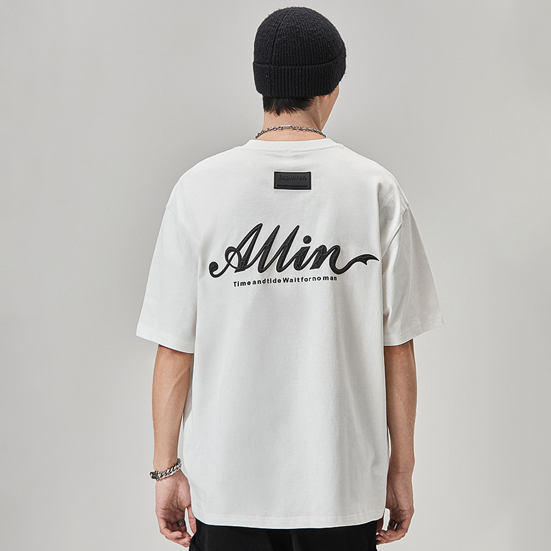 クロスボーダー GURBAKS 夏新作 半袖 Tシャツ メンズ イン トレンド 万能 半袖 アメリカン プリント ルーズ|undefined