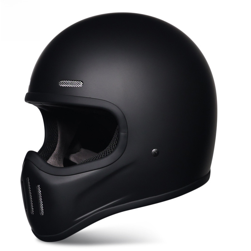 Orz Fiberglass Full-face Retro Helmet Motorcycle Scooter ATV Motorcycle Helmet Bluetooth for Men and Women