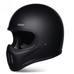 Orz Fiberglass Full-face Retro Helmet Motorcycle Scooter ATV Motorcycle Helmet Bluetooth for Men and Women