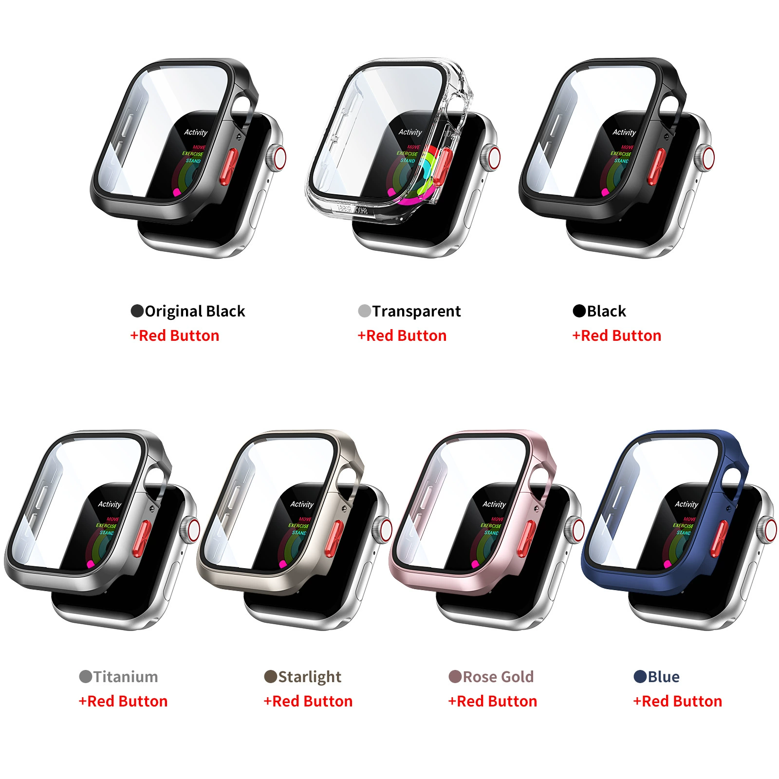 Защитный чехол-накладка из закаленного стекла Iron Dome для Apple Watch Ultra, совместимый с Apple Watch Series 8, 9, S10, S11