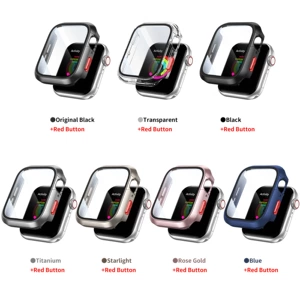 Подходит для Apple 89 S10 S11 Iron Dome, защитный встроенный чехол для часов iWatch Ultra, защитный чехол из закаленного стекла
