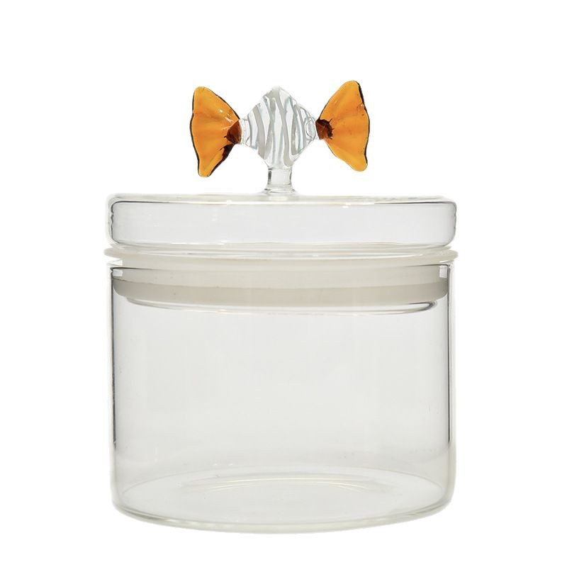 Botella de almacenamiento sellada de caramelo de vidrio, botella de almacenamiento sellada con tapa, botella de almacenamiento de cocina, botella de almacenamiento de frutos secas de bocadillos
