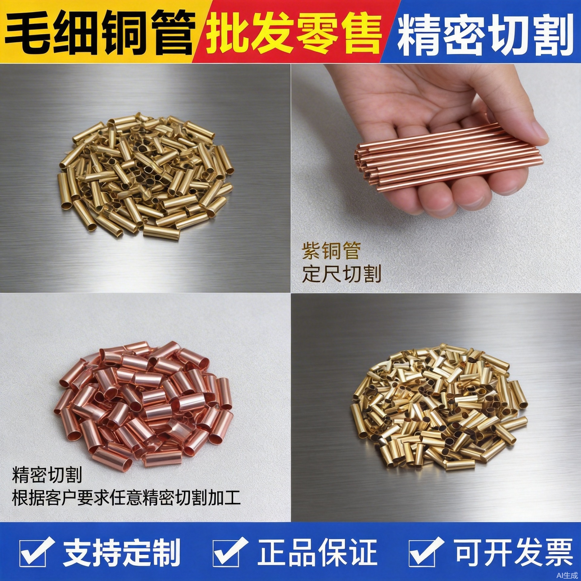 H65铜管H62毛细黄铜管T2紫铜管纯空心铜套精密切割可加工铜管定制