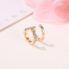 Line fashionable ear clips, Korean style, simple and elegant design, no pierced ears, suitable for import