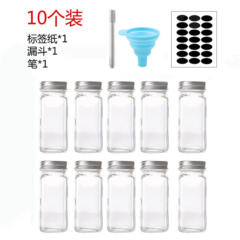 Botella de polvo de pimienta de polvo de sal