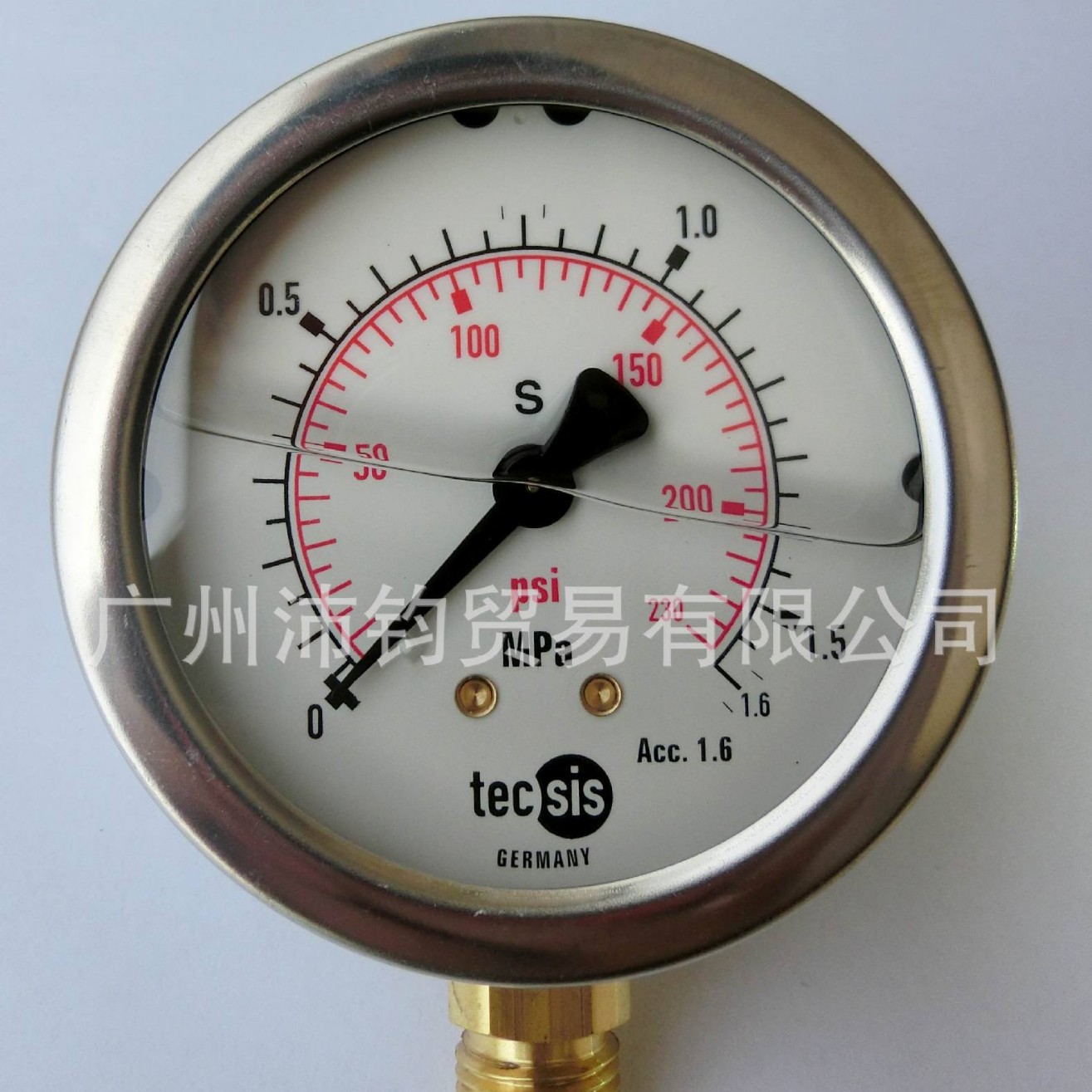 荐Tecsis泰科斯压力表水工压力表0-1.6Mpa消防工程充油耐震压力表