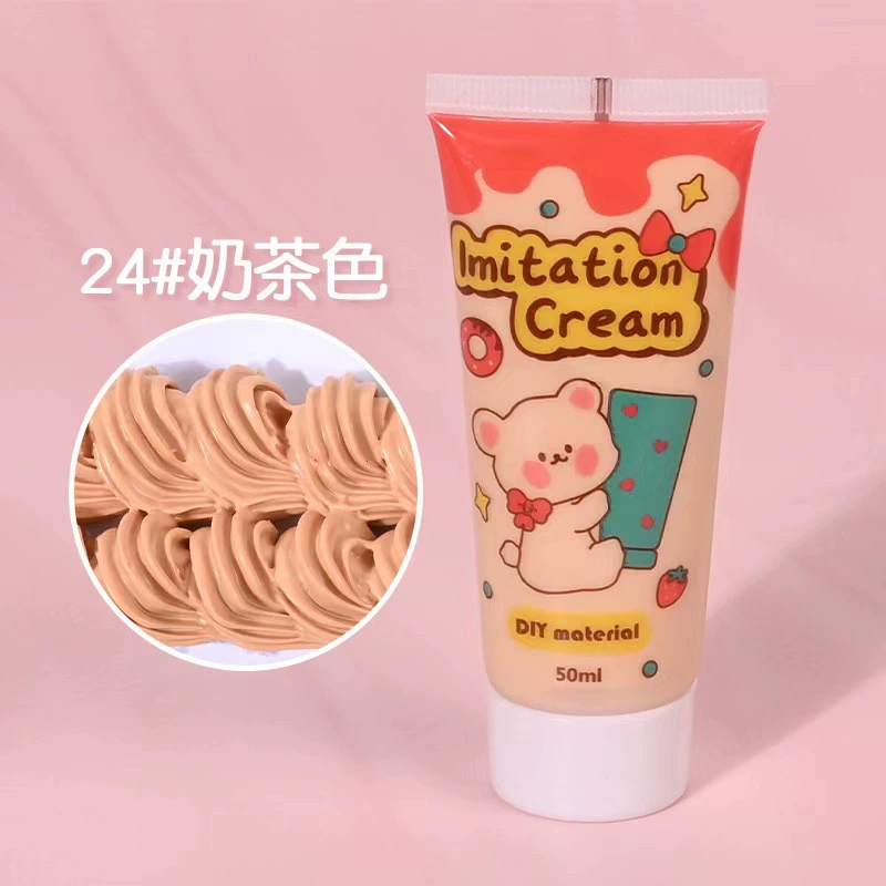 Крем‑паста (cream clay) 50 г для DIY, мягкая антифризная имитационная паста для декора чехлов