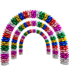 鋁箔四葉草氣球批發拱門立柱紅色鋁膜氣球套裝萬聖節心型四葉草