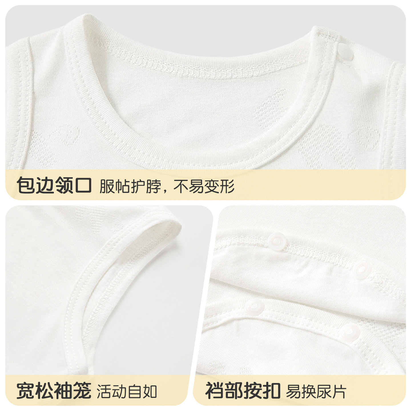 Ropa de bebé de una pieza, ropa de verano para recién nacidos, ropa de verano delgada para niños pequeños, chaleco sin mangas, mamela triangular, bolsa de bebé