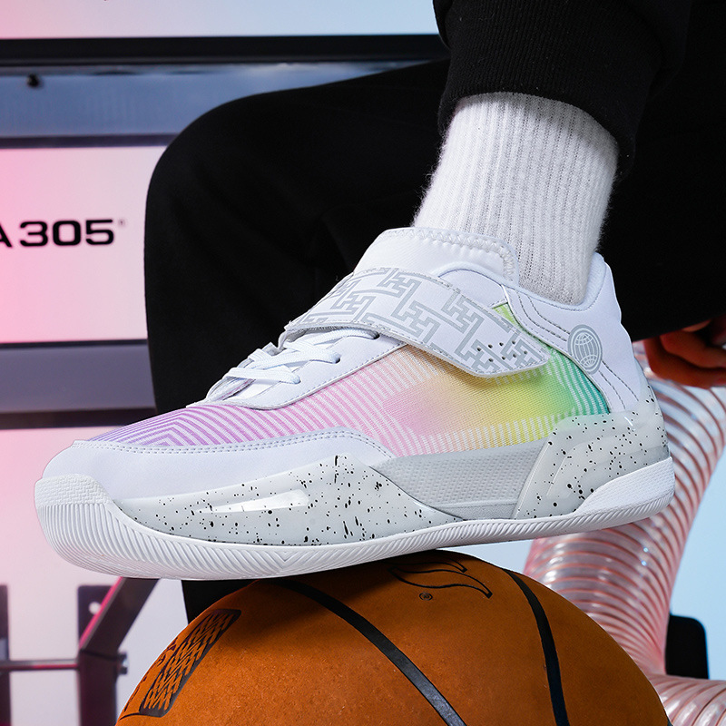 Wade 808 Basketball Shoes Boys Middle School Children's Buckle Running Shoes Light Sole High Elastic sneaker Trendy Lave Travel Shoes