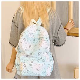 ins星星甜美软妹书包女大容量初高中生背包大学生双肩包学生书包