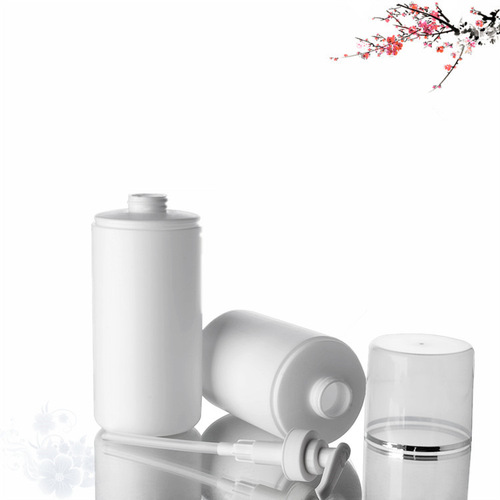 250 300 400ml PE large round bottles for institutional use, packaging for essential oil, lotion, skincare products, and shampoo.