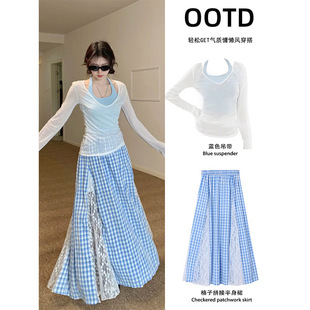 2025巨好看的夏天裙子小套裝輕薄罩衫兩件套夏日絕美穿搭半身紗裙