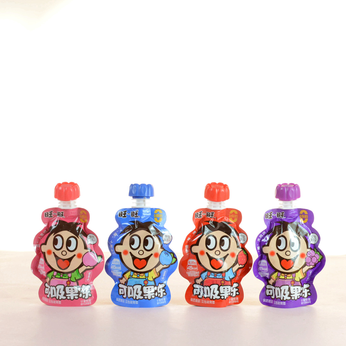 旺旺可吸果冻代餐0脂宝宝儿童满月周岁结婚伴手礼休闲零食约90g