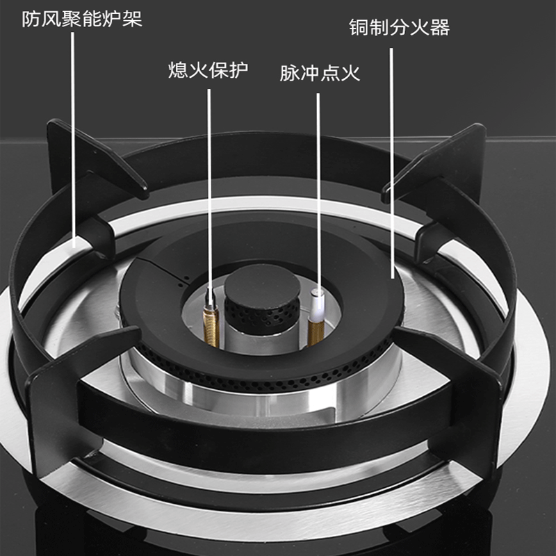 Wholesale Gas Stove with Portable and Built-in Dual Use Tempered Glass Panel Home Gas Stove
