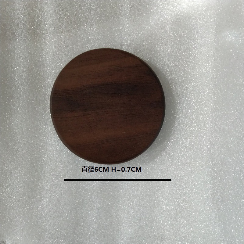 Planas redondas de nuez 6 * 6 * 1CM