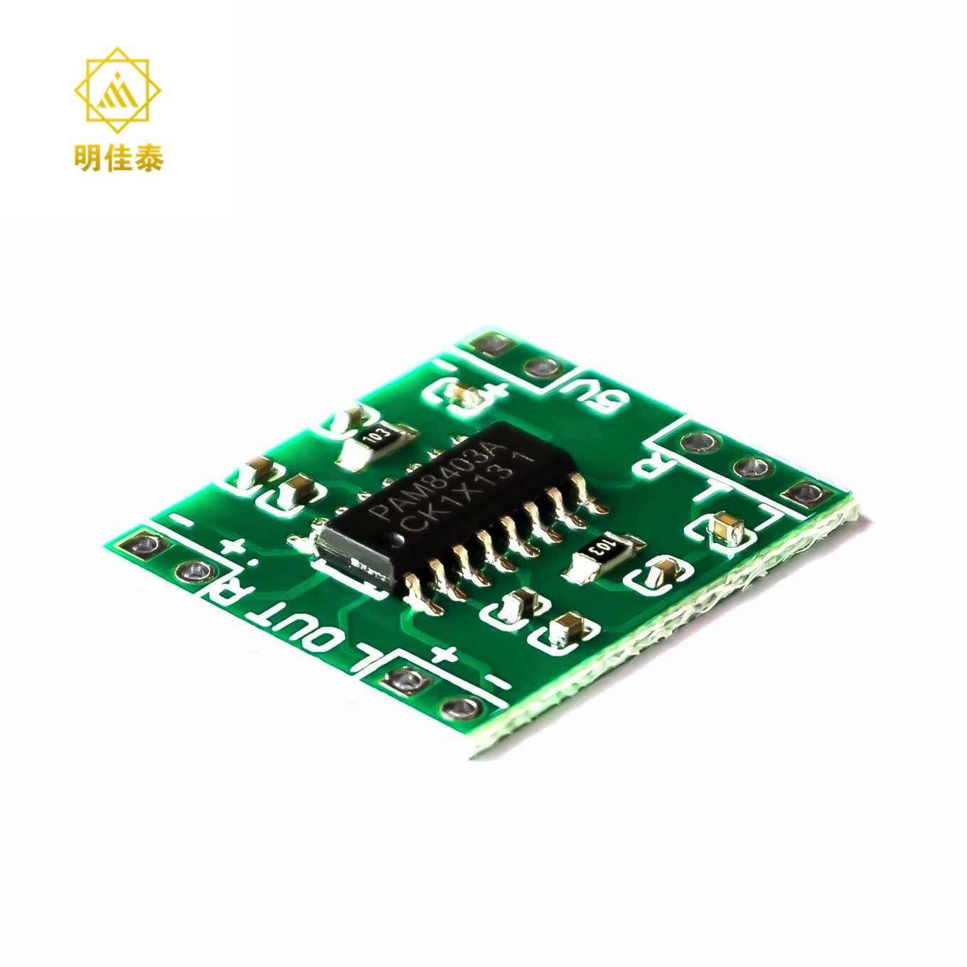 Зелёная платформа PAM8403 порта платформа D класс 2x3W ультра-микро цифровая панель 2,5-5В кабель USB питание