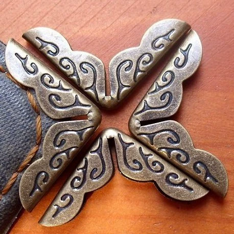 1243 старинный книжный Уголок защитный уголок для ноутбука угловой воротник угол давления Внутренняя высота 3 мм длина стороны 17 мм угол