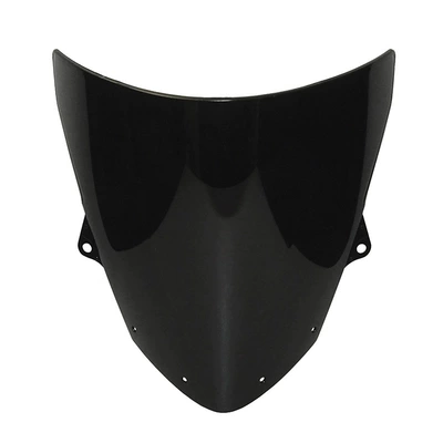 Suitable for Kawasaki Zx6R 09-23 Zx10R 08-10 Modified Motorcycle Front Windshield Windscreen (Motorcycle front windshield) - smoked-black