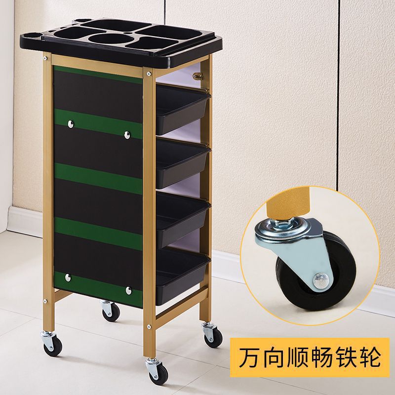 Carro de belleza, cochecito de peluquería, cochecito de peluquería, carro de herramientas, carro de barra de cinco capas, carro de peluquería, armario de herramientas de peluquería