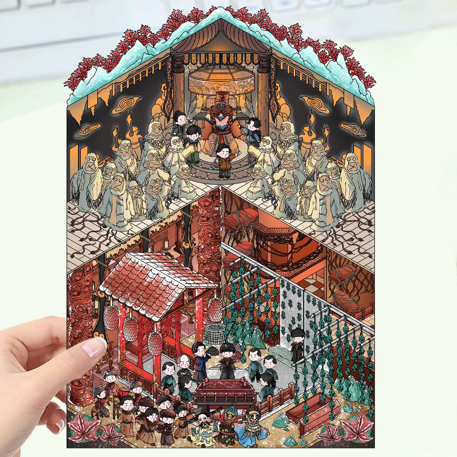 Картонная маленькая наклейка, шалаш, 3D, антистресс, DIY, планировщик