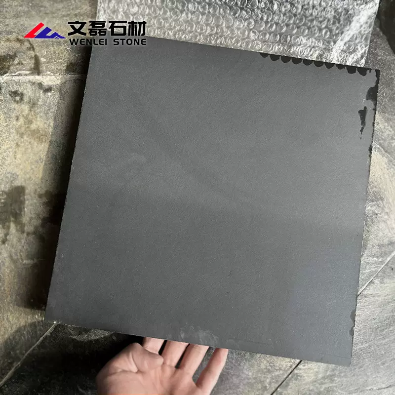 文磊石材哑光青石板机切面石板天然板岩地铺石台阶石盖板文化石