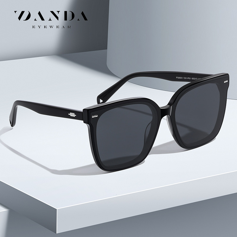 Nuevas gafas de sol de hoja hechas a mano Gafas de sol polarizadas GM PS6601 Gafas de sol de hoja de protección UV de moda