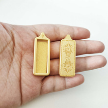 1X3藏式合金唐卡相盒嘎乌盒吊坠随身小唐卡画盒外壳吊坠批发