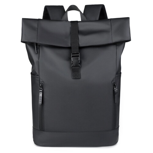 Waterproof Leather Coating Double-Shoulder Bag Men's Business Backpack Ultra-Thin Foldable Expandable Laptop Bag