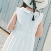 Summer dress, cotton fashionable breathable small princess costume sleevless, skirt, children's clothing, Korean style