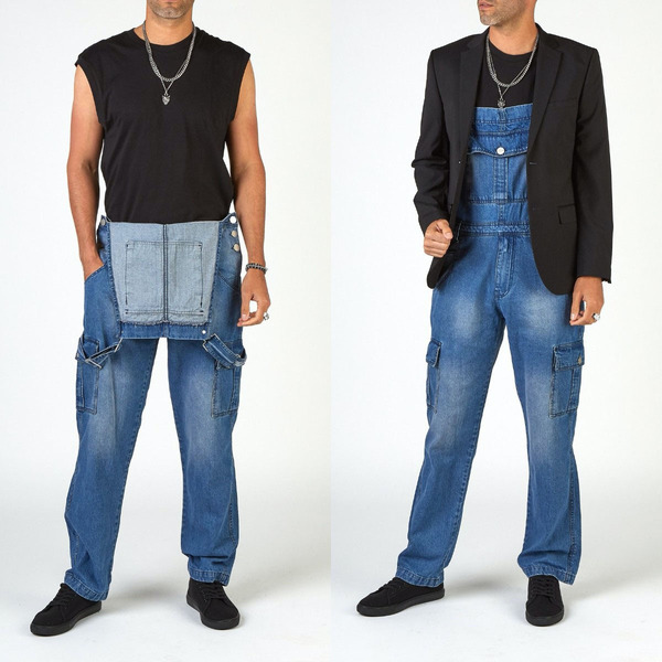 Fashionable denim tights