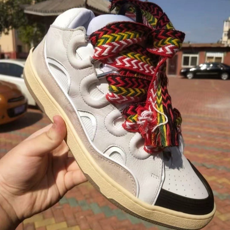 Foreign Trade Putian Shoes Langfan Men's Shoes Women's Shoes Curb 2025 Casual Fashion Sneakers Retro Trendy Brand Dad Shoes