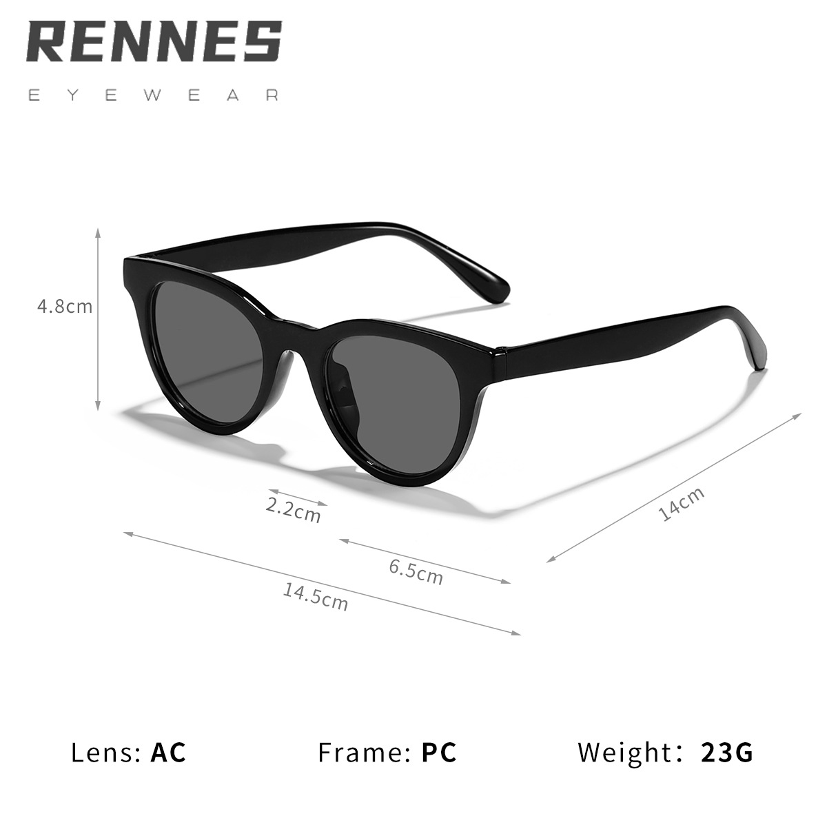 Nuevas gafas de sol para exteriores transfronterizas con ojos de gato, celebridades de Internet para mujeres, el mismo estilo, gafas de sol de moda callejera con personalidad de moda coreana