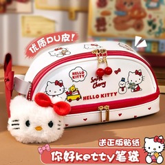 猫の皮の筆の袋の女の子の小学生の大容量の文房具の箱のかわいい高顔の値の小さい大衆は項の鉛筆の箱にぶつかりません。