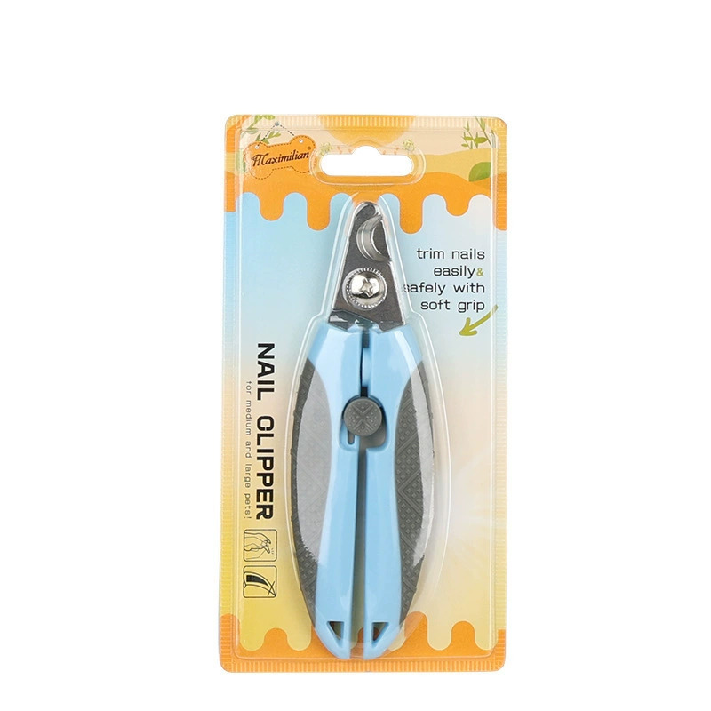 Transfronterizos venta caliente pinzas de uñas para mascotas gatos cortadores de uñas para perros cortadores de uñas afilados mango de silicona al por mayor