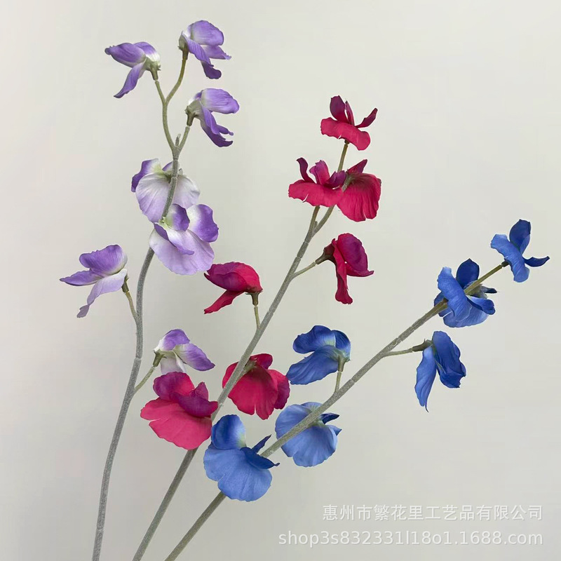 Cross-Border Artificial Fragrant Pea Flowers, Wedding Hall Decorations, Silk Flowers, Floor Arrangements, Flower Arrangements, Living Room Ornaments, Fake Flowers Wholesale Cross-Border Artificial Fragrant Pea Flowers, Wedding Hall Decorations, Silk Flowers, Floor Arrangements, Flower Arrangements, Living Room Ornaments, Fake Flowers Wholesale