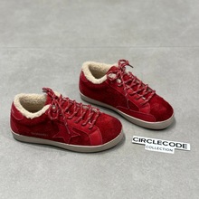 IG莱熙妮复古德训鞋女2025新款百搭星星小脏鞋加绒休闲板运动鞋女