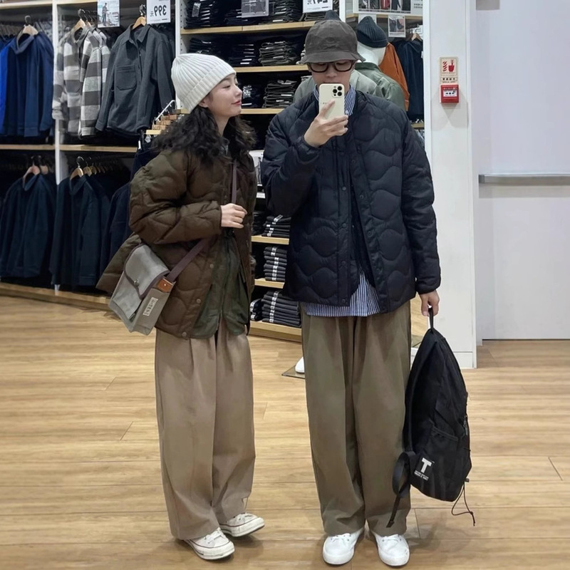 Couple Style Fitting Room 24 Autumn and Winter New Light down Jacket Loose Jacket Jacket Lightweight 442562