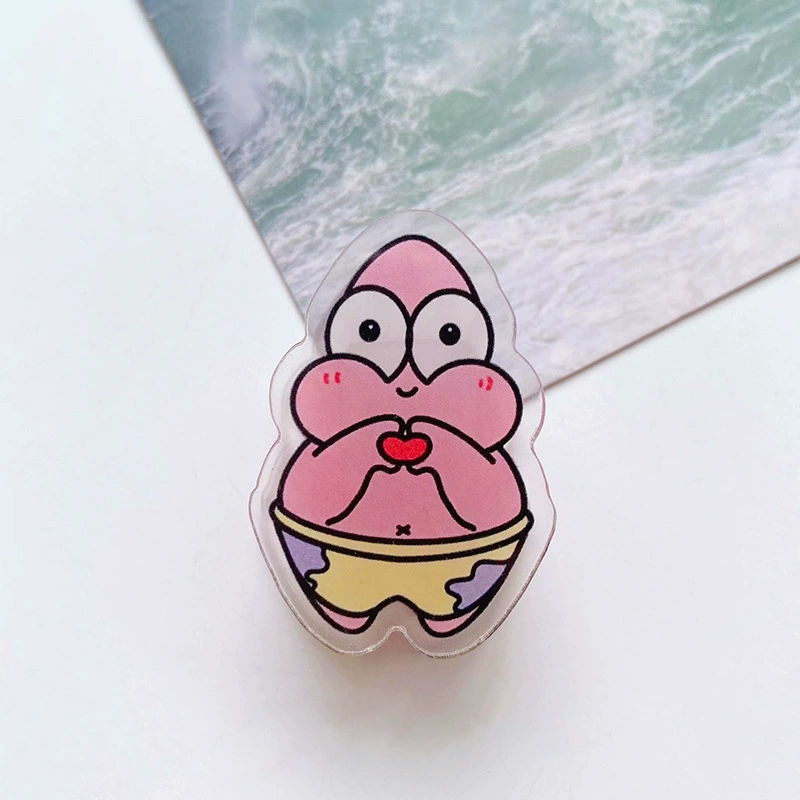 Cartoon sponge children's acrylic double-sided folder
